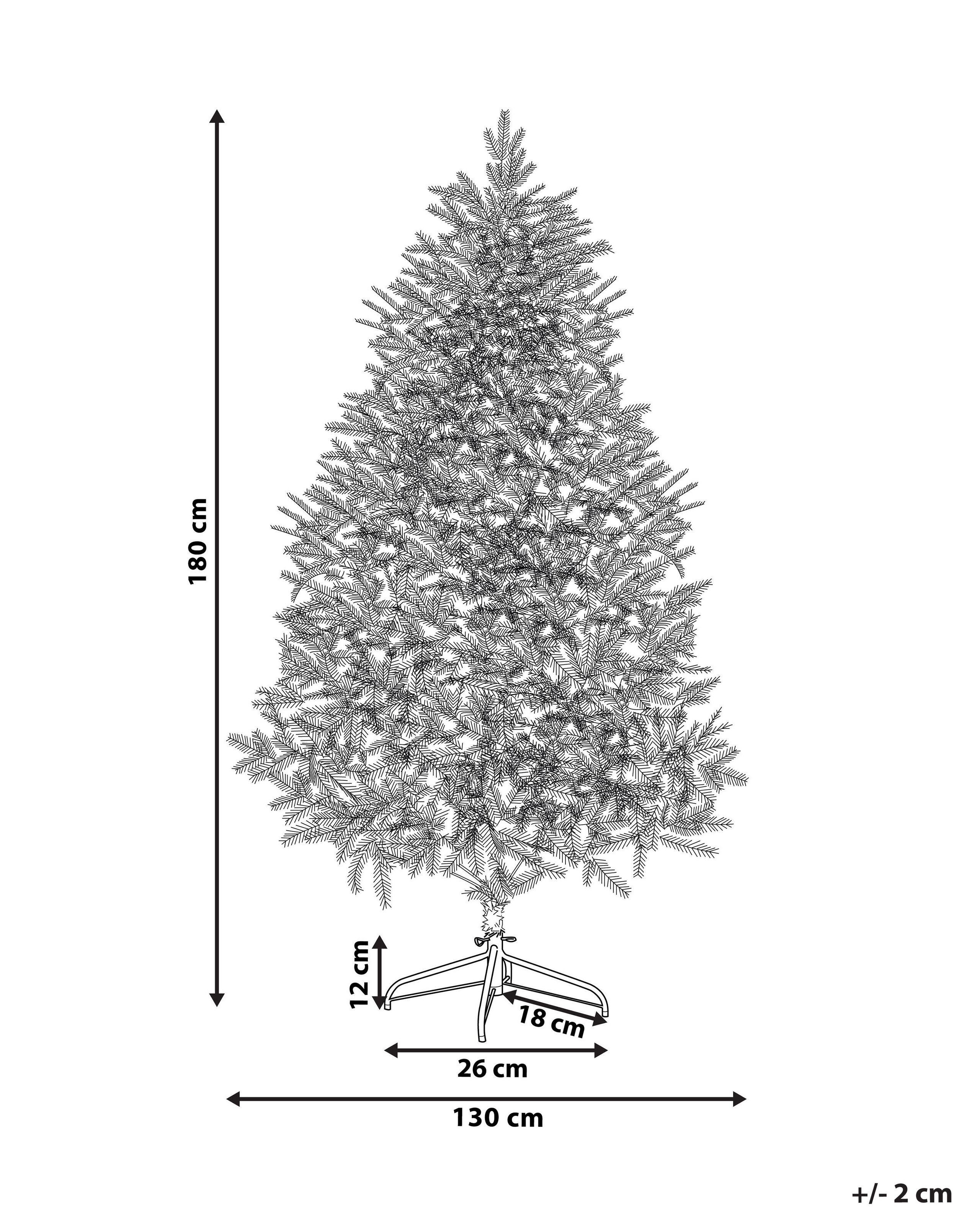 Beliani Sapin de Noël en PVC Scandinave BASSIE  