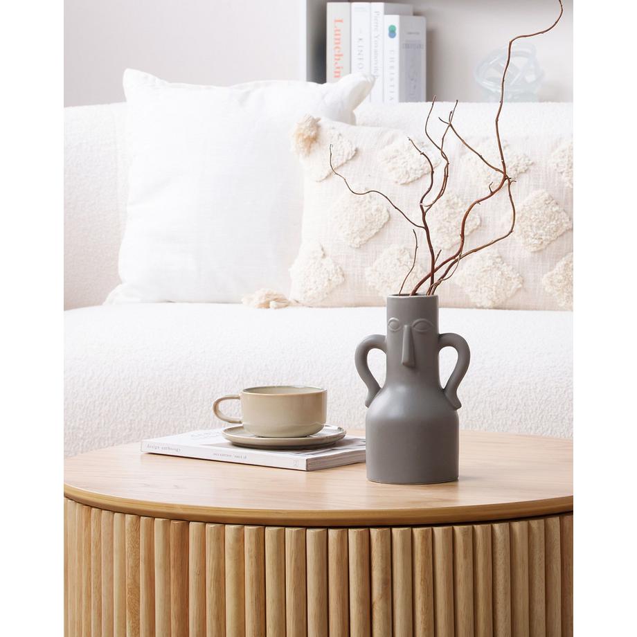 Beliani Vase à fleurs en Porcelaine Rétro TRIPOLI  