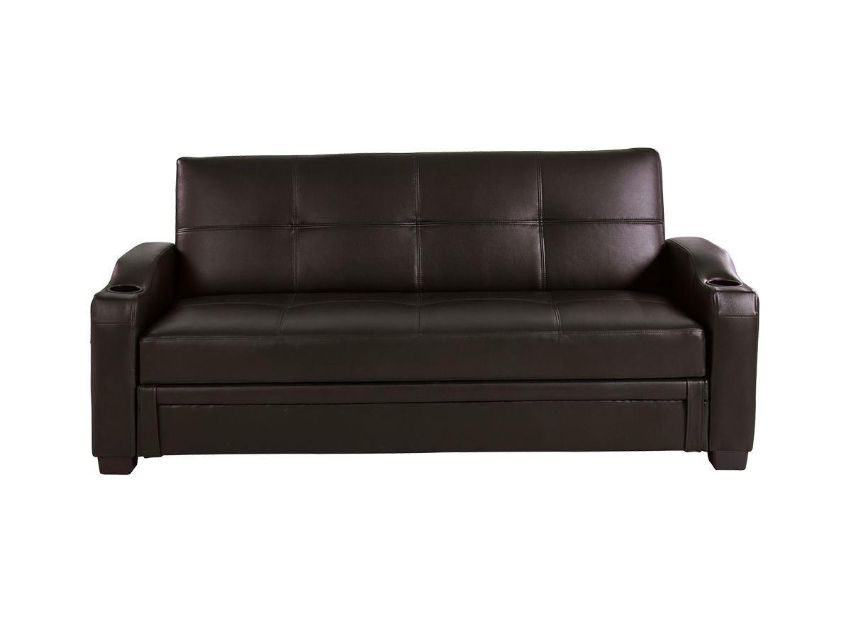 Vente-unique Schlafsofa Klappsofa MIRELLA Kunstleder  