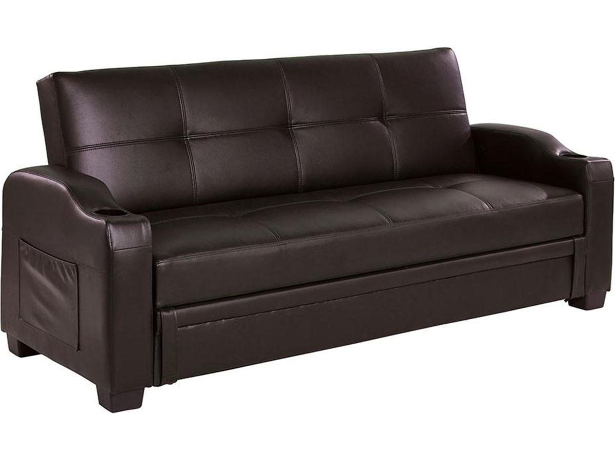 Vente-unique Schlafsofa Klappsofa MIRELLA Kunstleder  