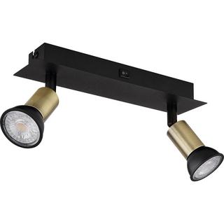 mutoni Faretto Drew metallo nero 2xGU10  