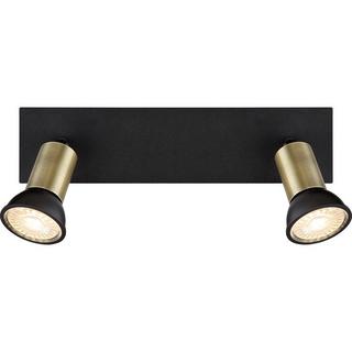 mutoni Faretto Drew metallo nero 2xGU10  