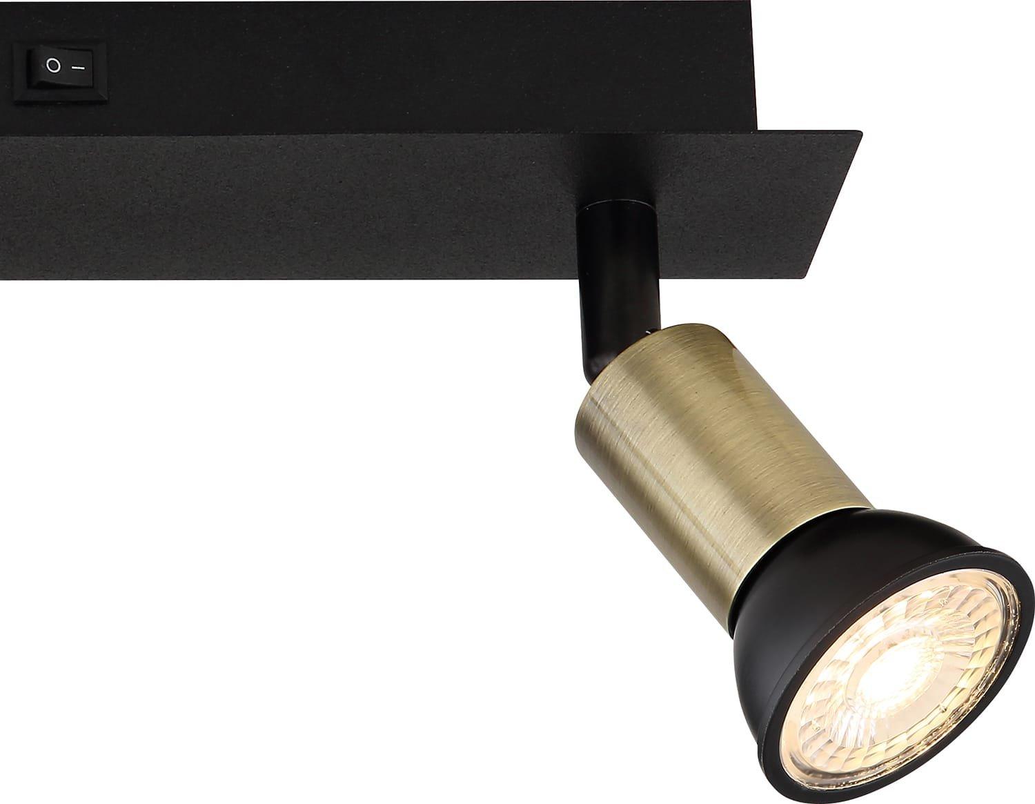 mutoni Faretto Drew metallo nero 2xGU10  