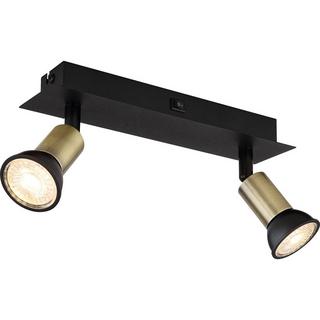 mutoni Faretto Drew metallo nero 2xGU10  