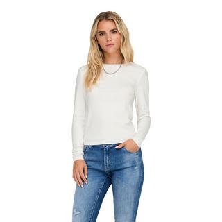 ONLY Riley O-Neck Slim Fit Top Maniche Lunghe  