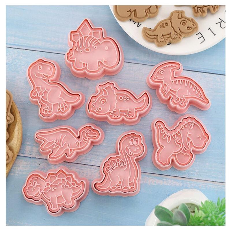 Northio  Kleine Kuchenformen aus Kunststoff - Dinosaurier - 8 Stk 