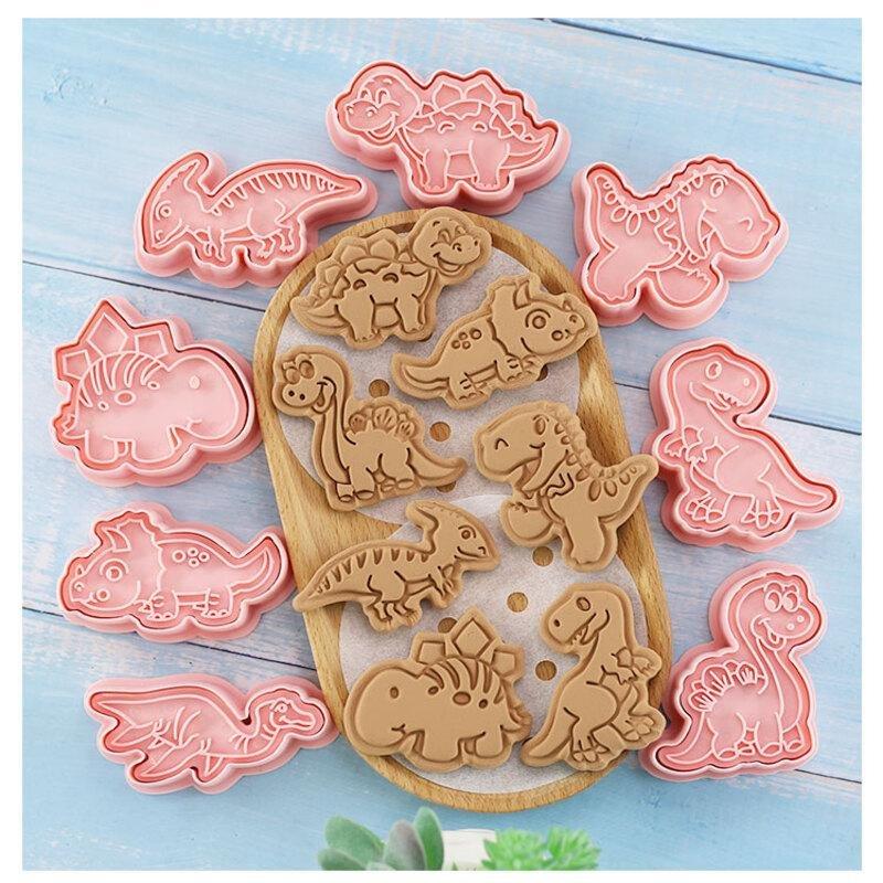 Northio  Kleine Kuchenformen aus Kunststoff - Dinosaurier - 8 Stk 