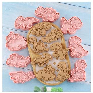 Northio  Kleine Kuchenformen aus Kunststoff - Dinosaurier - 8 Stk 