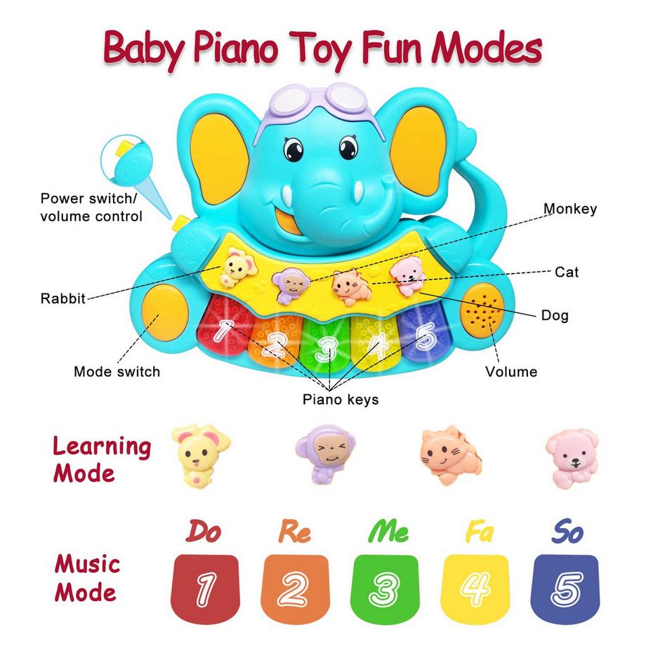 Activity-board  Musik Babyspielzeug Klavier Musikspielzeug Leuchttastatur Spielzeug 