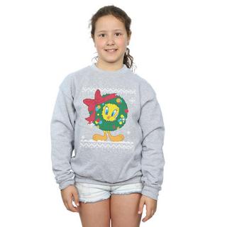 LOONEY TUNES  Tweety Pie Christmas Fair Isle Sweatshirt 