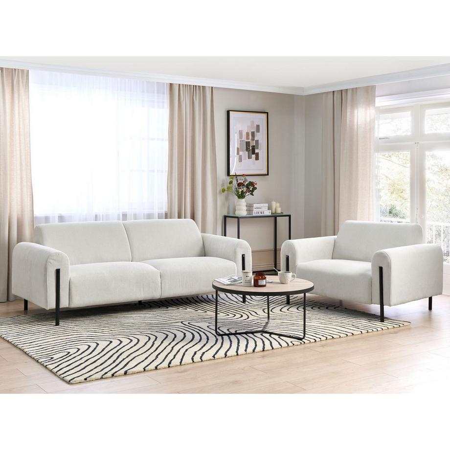 Beliani Wohnzimmer Set aus Cord  ASKIM  