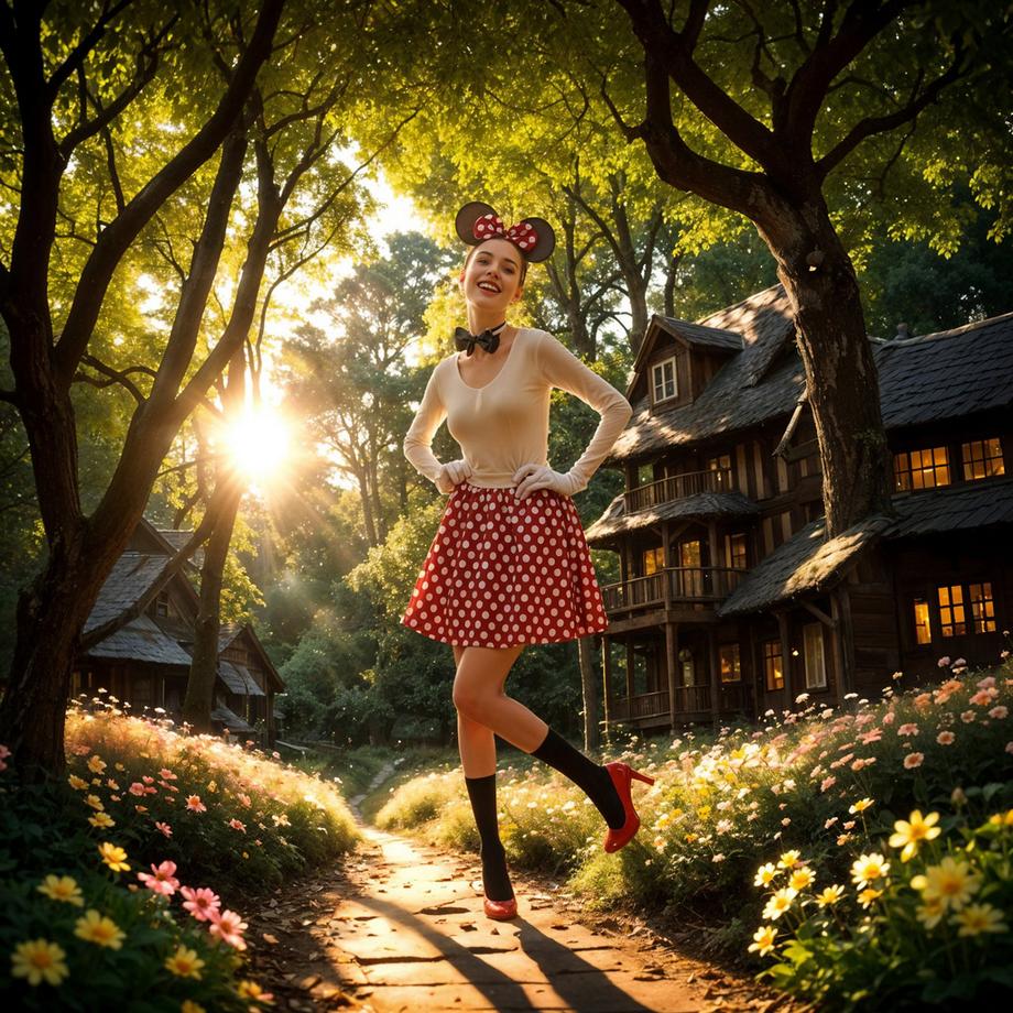 Tectake  Costume da donna Minnie 