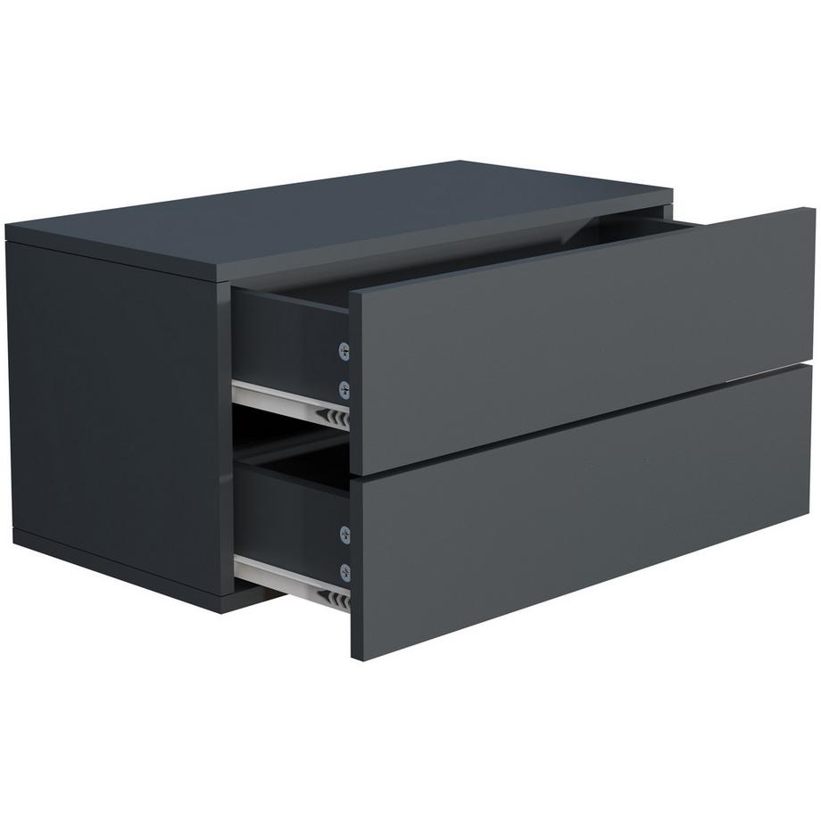 VCM Holz Wandschublade Nachtschrank Wandboard Schublade Konsole Nachttisch Usal L 60 cm  