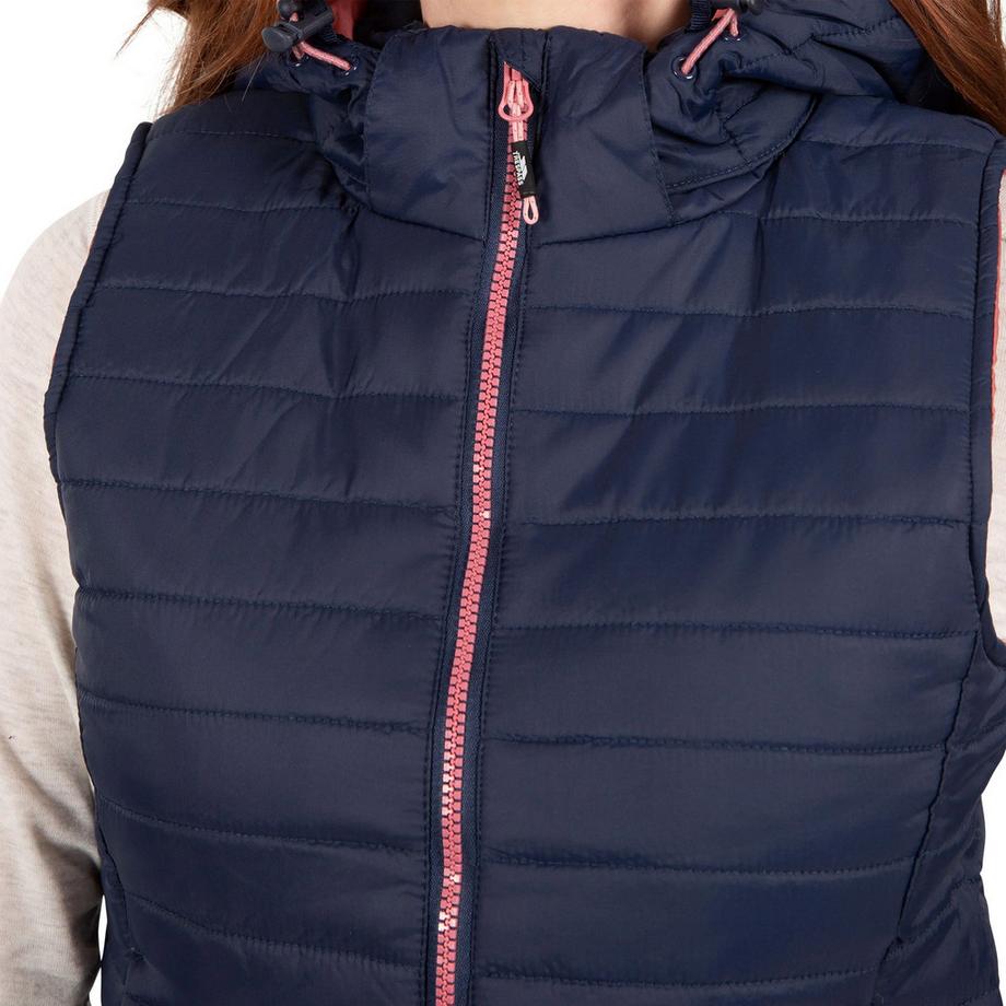 Trespass Gilet trapuntato Aretha con cappuccio  
