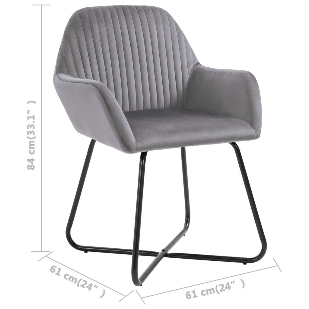 VidaXL Chaise de salle à manger tissu  