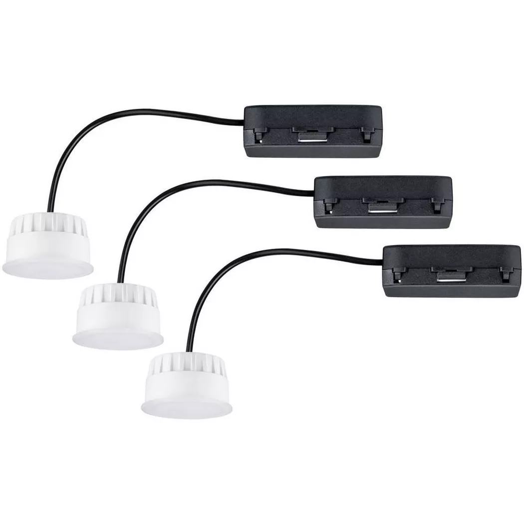 Paulmann 92477 LED Recessed Light Set 19.5W Satin EasyDim 3-Piece
