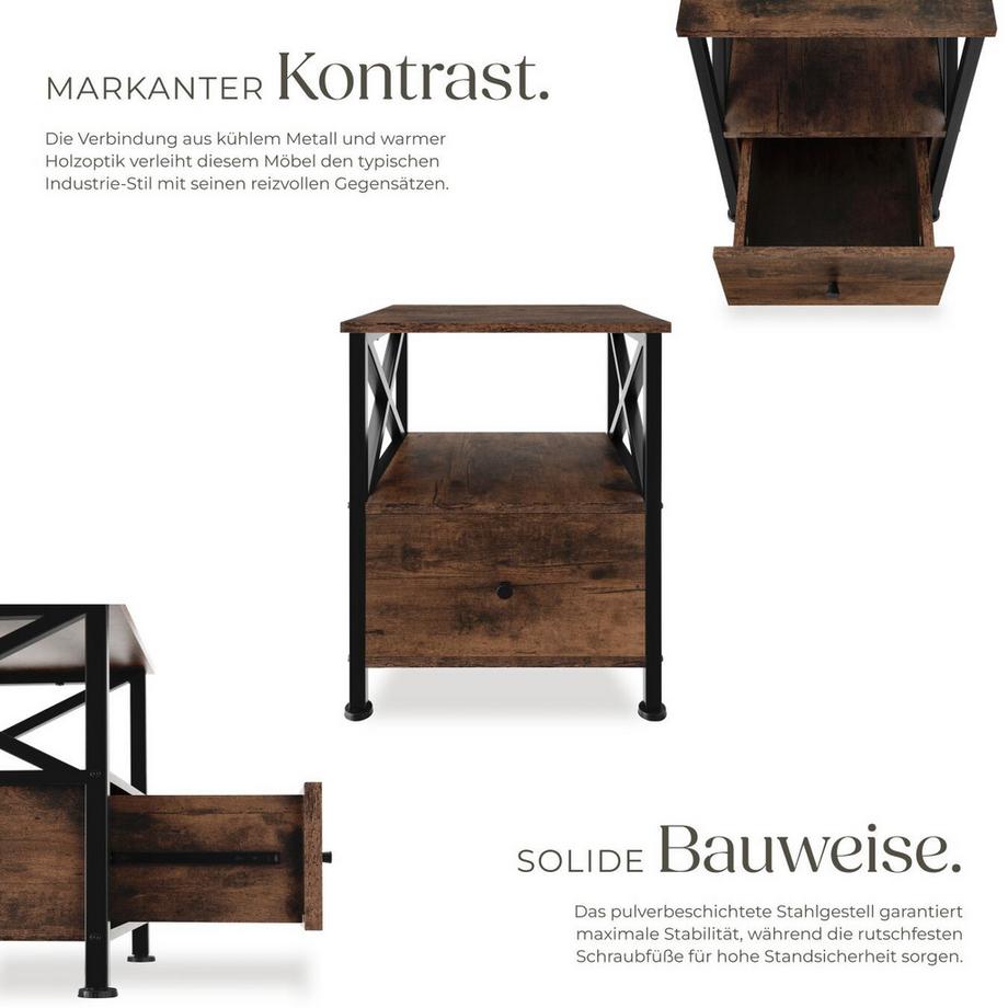 Tectake Nachttisch Falkirk  