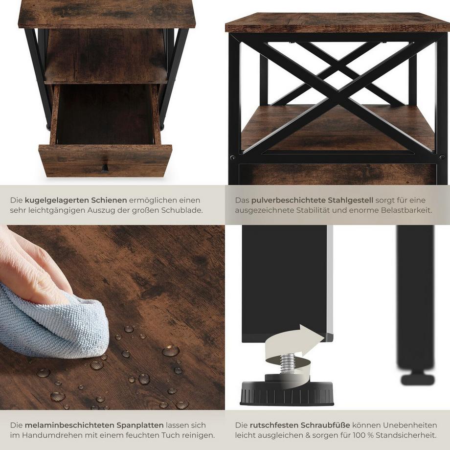 Tectake Nachttisch Falkirk  