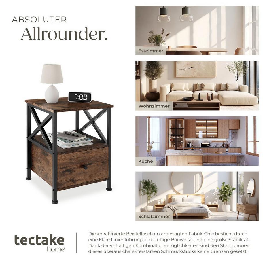 Tectake Nachttisch Falkirk  