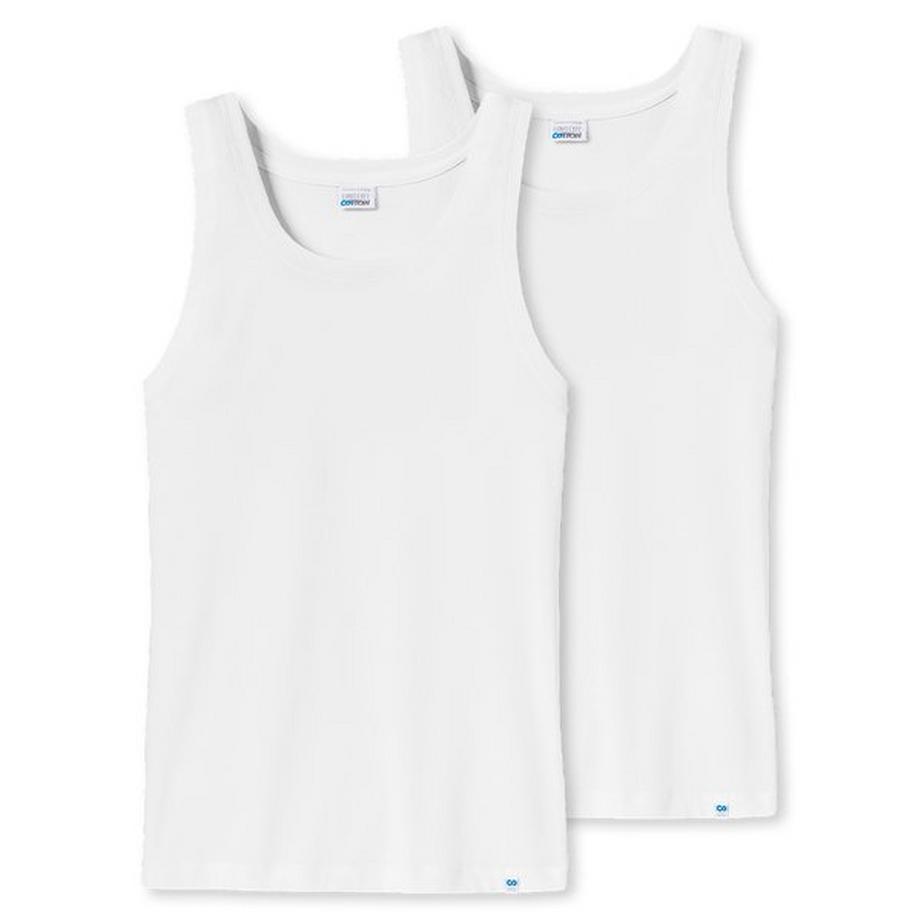 Schiesser Long Life Cotton Lot de 2 Débardeurs  