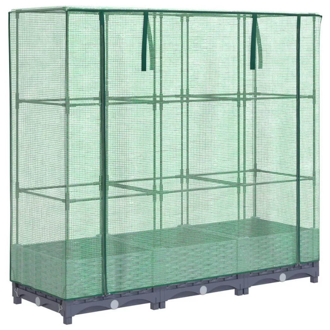 Vidaxl - Jardinière surélevée avec housse aspect rotin 120x40x123 cm