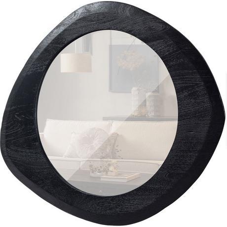 mutoni Specchio da parete Enclose wood nero 60x70  