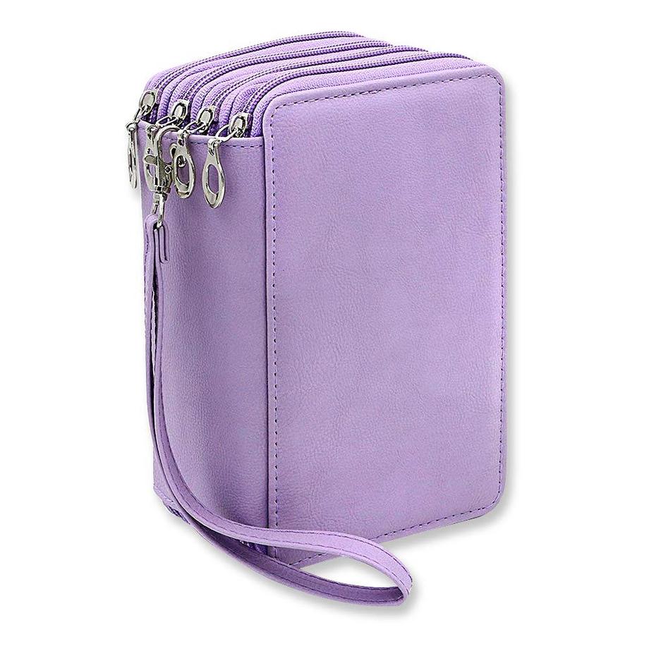 Only-bags.store  4 Schichten Buntstifte Federtasche, PU Federtasche große Kapazität mehrschichtige Federtasche Mehrzweck-Federtasche Federtasche Tasche 