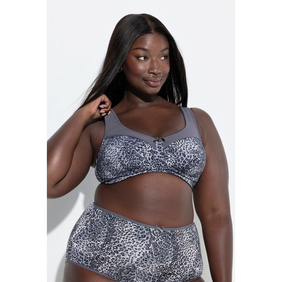 Ulla Popken Soutien-gorge de maintien sans armatures motif animal  