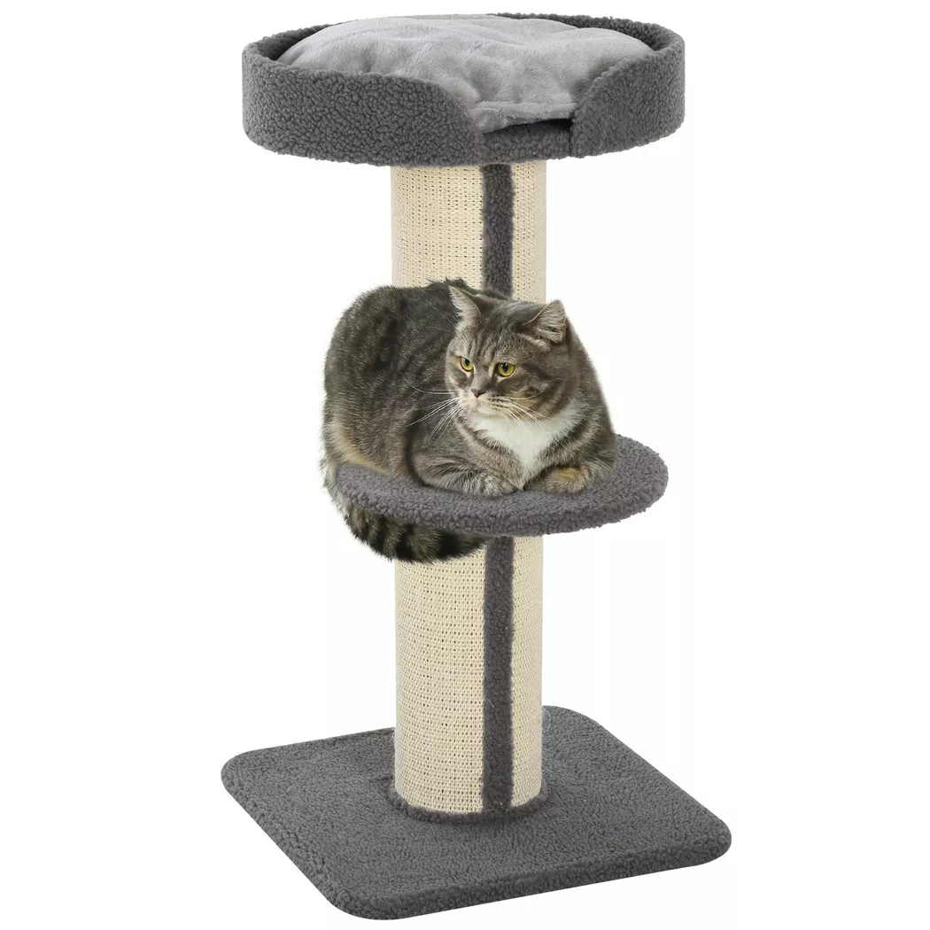 PawHut - Arbre à gratter, One Size, Gris