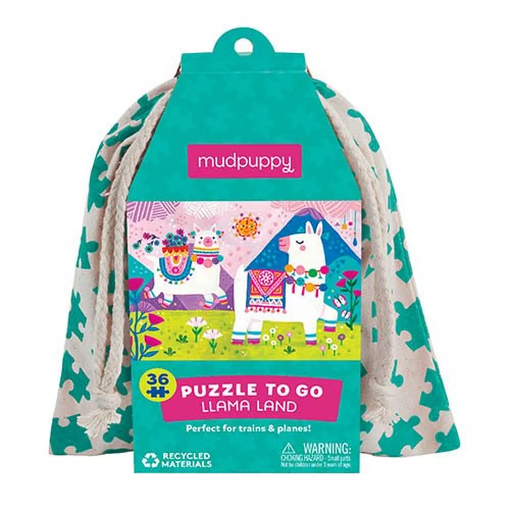 mudpuppy - Puzzle To Go 36pcs / Llama Land, Multicolor