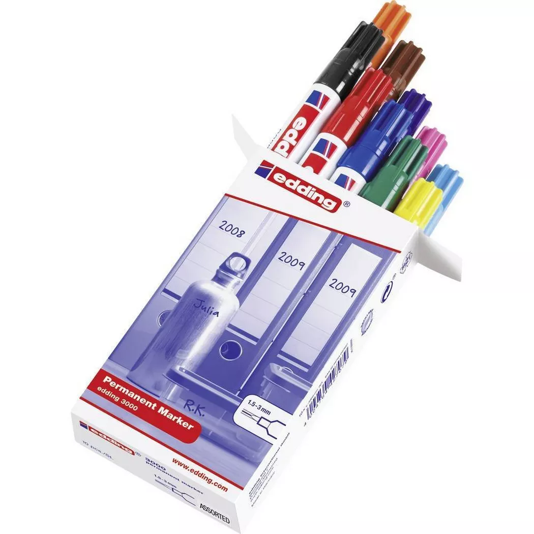 edding Permanentmarker 3000 10 St./Pack.