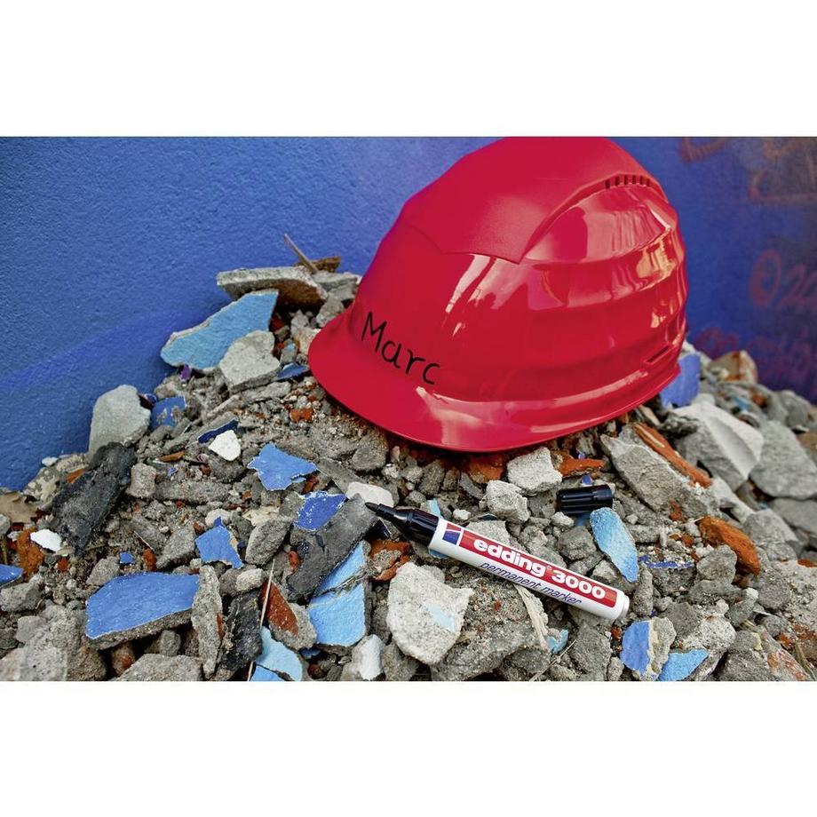 Edding Permanent Marker 3000, assortiert Box à 10 Stück farbig sortiert  