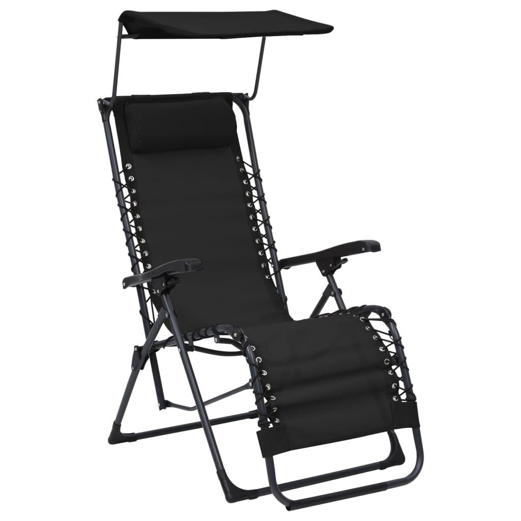 VidaXL Chaise de terrasse tissu  