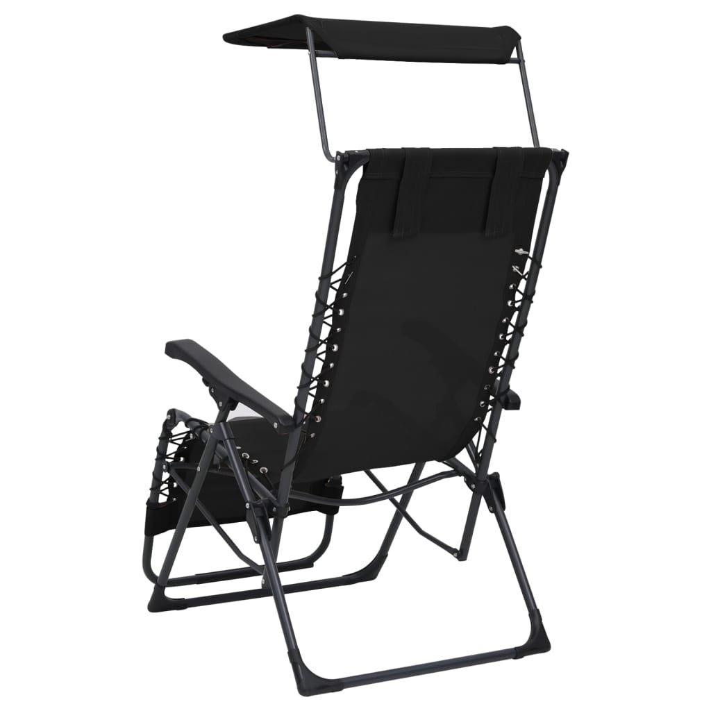 VidaXL Chaise de terrasse tissu  