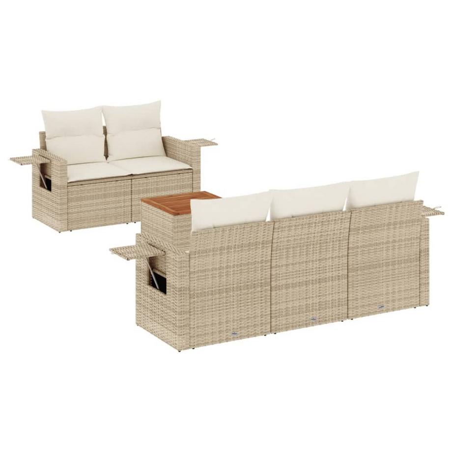 set divano da giardino Polirattan