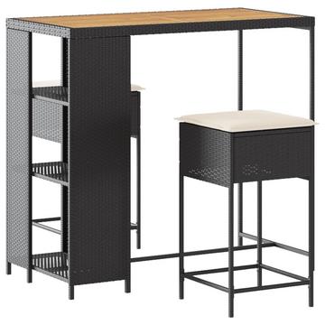 set bar da giardino Polirattan