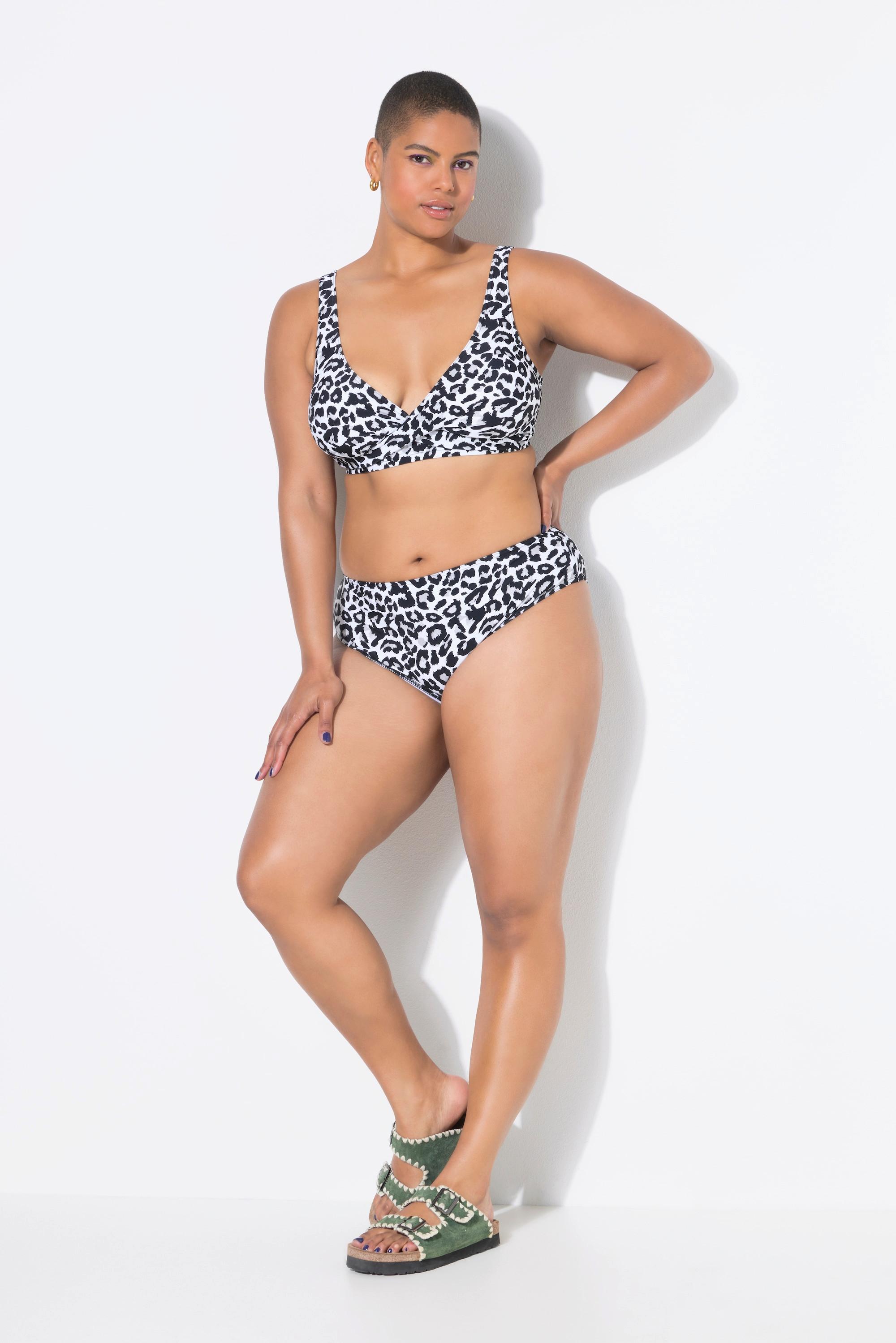 Studio Untold High Waist Leopard Print Shaping Bikini Slip  