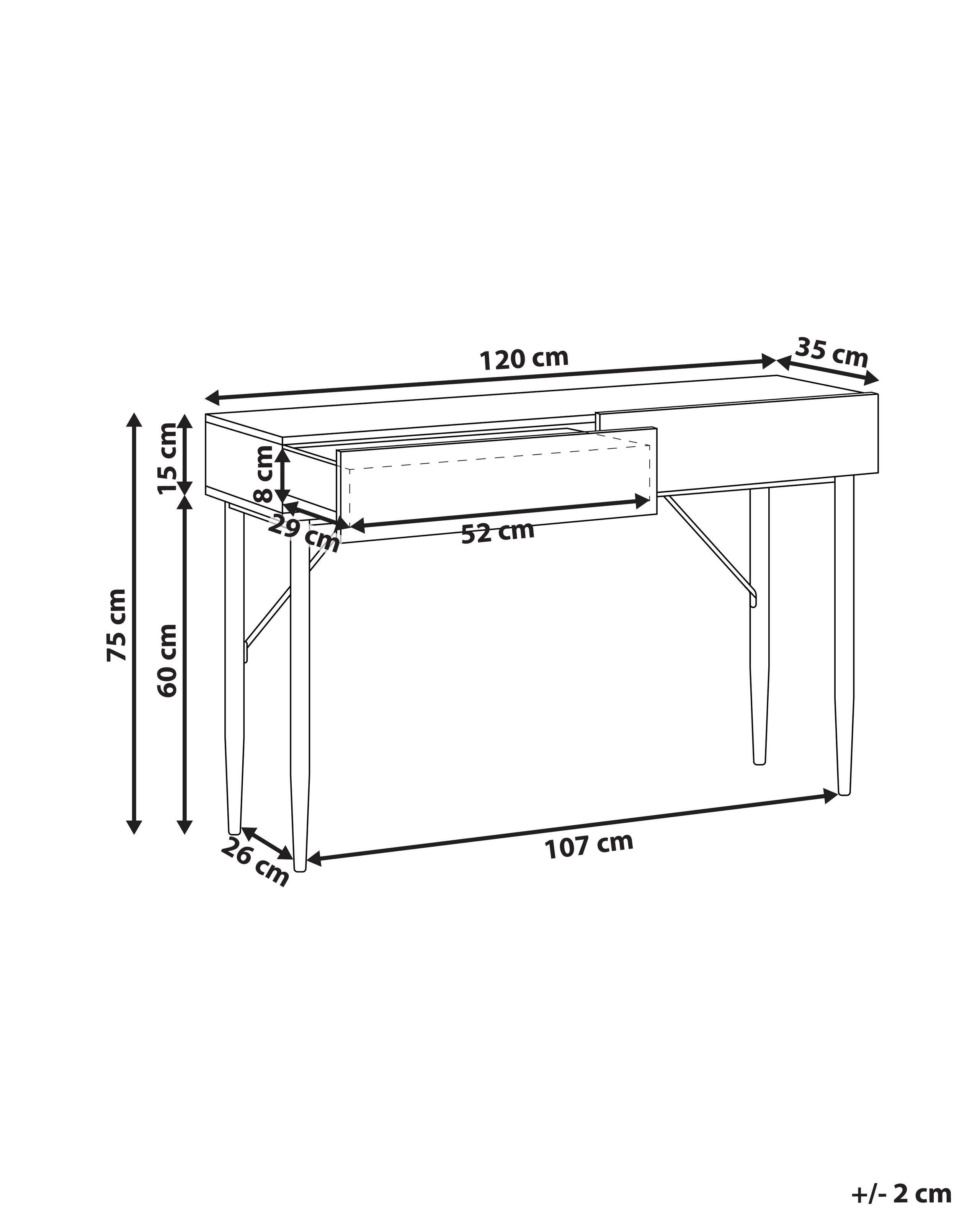 Beliani Console en MDF Moderne BLYTHE  