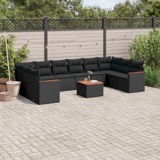 VidaXL set divano da giardino Polirattan  