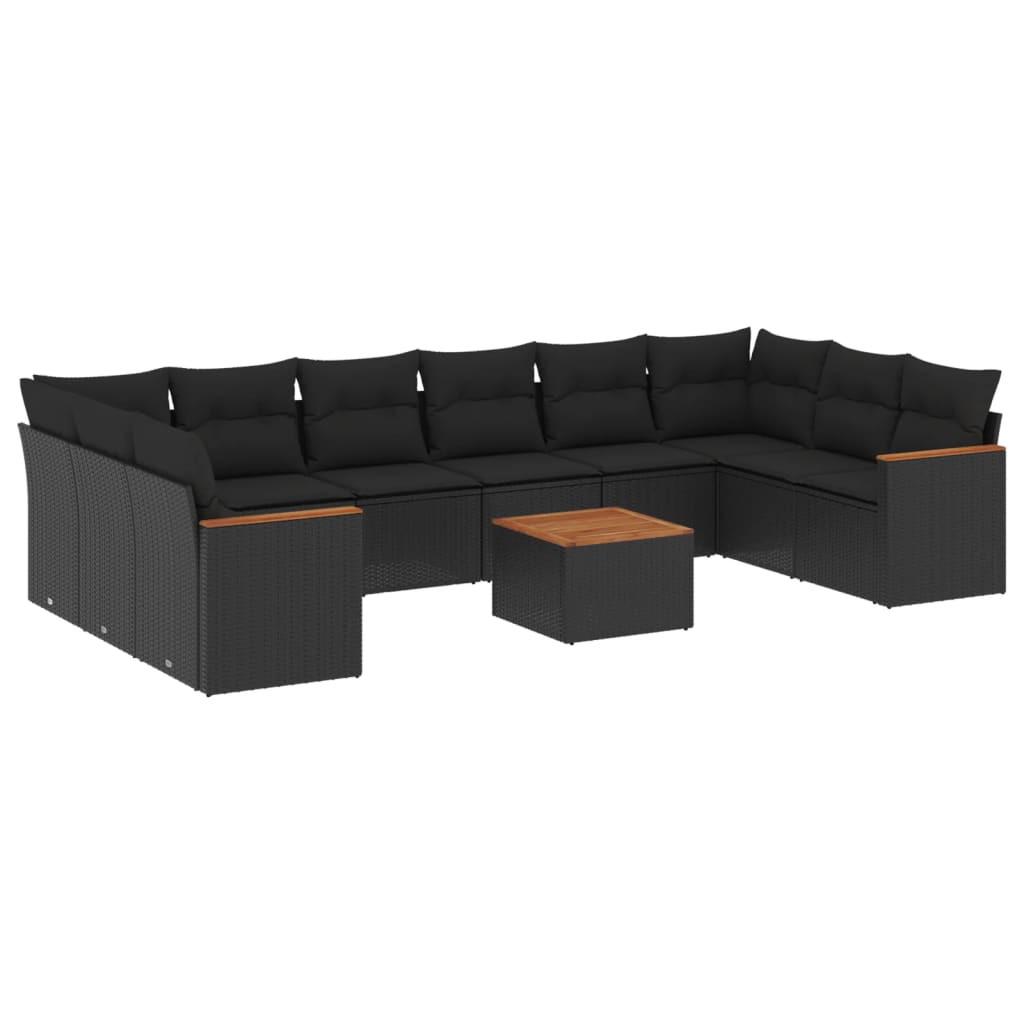 VidaXL set divano da giardino Polirattan  