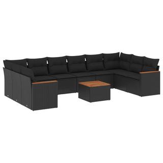 VidaXL set divano da giardino Polirattan  