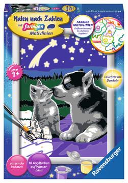 Ravensburger  Malen nach Zahlen Hund und Katze 