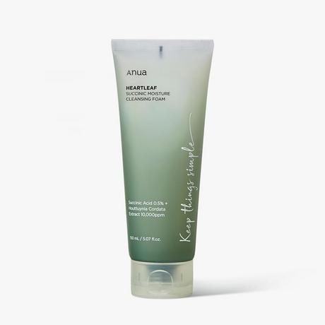 Anua  Heartleaf Succinic Moisture Cleansing Foam 