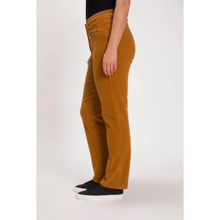 Ulla Popken  Pantalon en velours côtelé Mony, taille confortable, poches zippées 