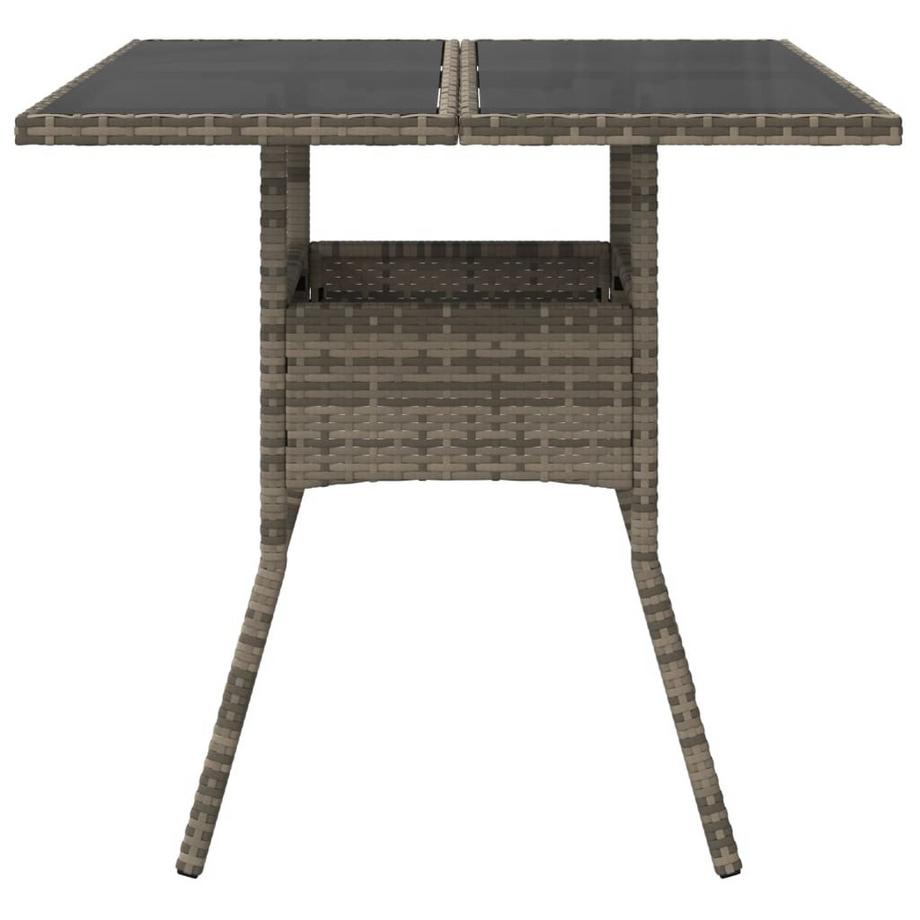 VidaXL Table de jardin rotin synthétique  