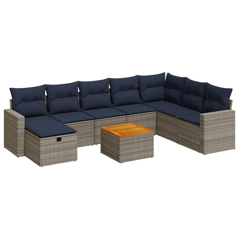 Gartensofa set poly-rattan