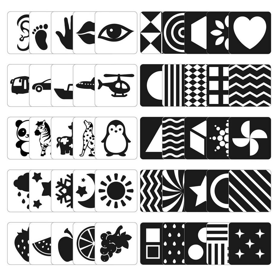 Activity-board  Kontrastkarten, Babykarten, Spielzeug für Neugeborene 