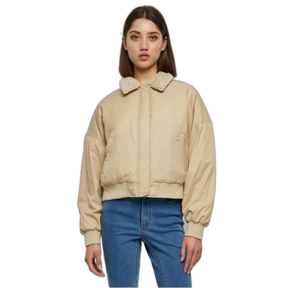 URBAN CLASSICS Bomberjacke mit Teddykragen  