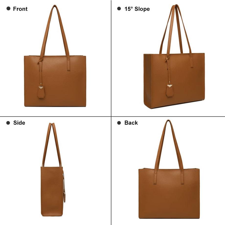 Only-bags.store Grosse Shopper Tasche mit Reissverschluss für Arbeit und Freizeit  