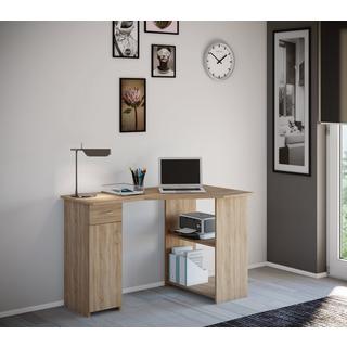 VCM Bureau d'angle en bois Bureau informatique Tiroir Linzia Bureau d'angle en bois Bureau informatique Tiroir Linzia  